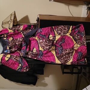 African Print dress.